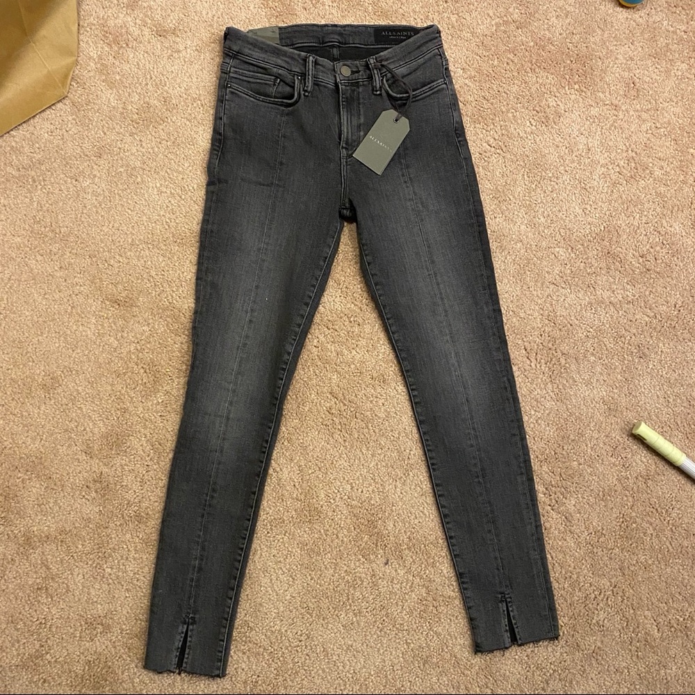 GRACE SPLIT ANKLE SKINNY JEANS Size 28
